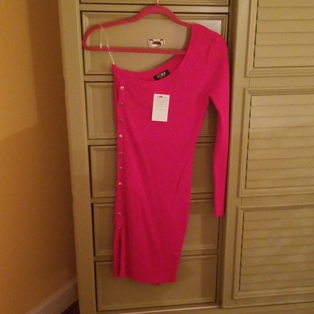 Beautiful sexy one shoulder red sz M dress